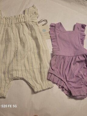 Two Baby Girl Outfits Cat&Jack and Cloud Island